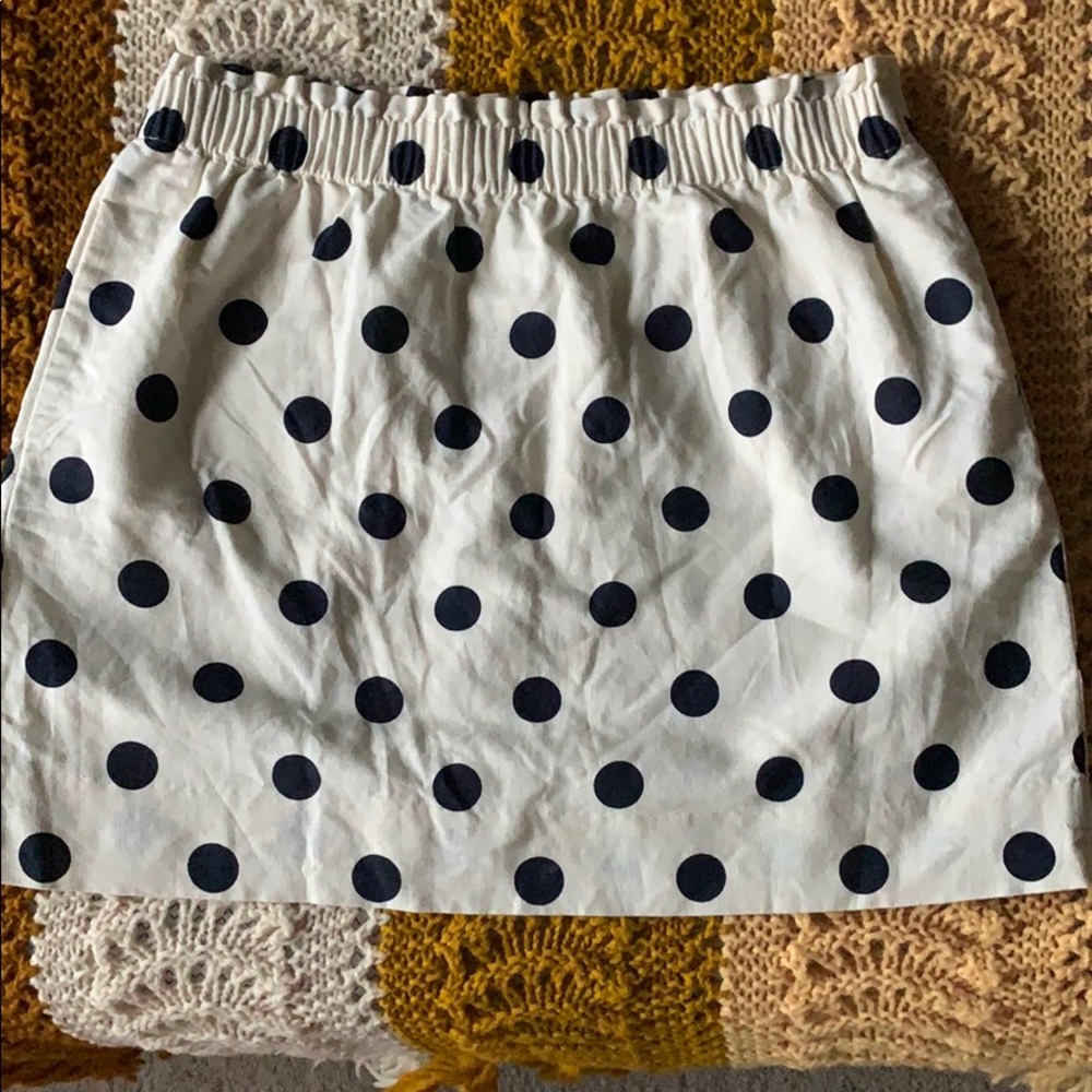 J Crew polka dot skirt